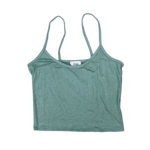 JENNI Intimates Green Cropped Tank Sleep Shirt Pajama Top L